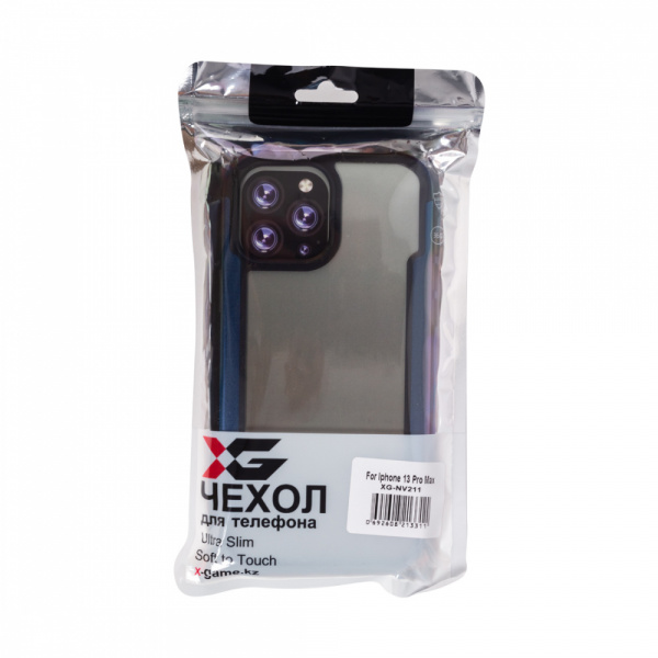 Чехол для телефона X-Game XG-NV211 для Iphone 13 Pro Max Iron Синий
