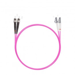 Патч Корд Оптоволоконный LC/UPC-ST/UPC MM OM4 50/125 Duplex 3.0мм 1 м