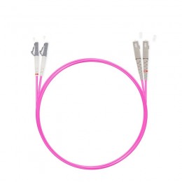 Патч Корд Оптоволоконный SC/UPC-LC/UPC MM OM4 50/125 Duplex 3.0мм 1 м