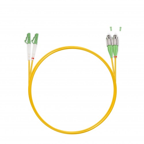 Патч Корд Оптоволоконный FC/APC-LC/APC SM 9/125 Duplex 3.0мм 1 м