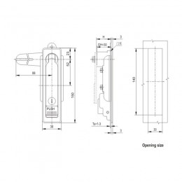 Замок металлический с ключом Deluxe MS712