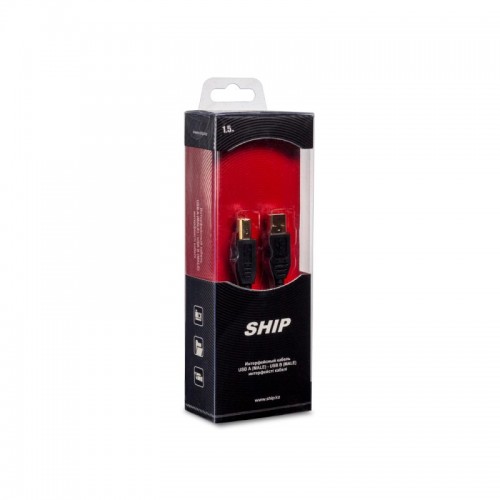 Интерфейсный кабель A-B SHIP SH7013-1.5B Hi-Speed USB 2.0 30В