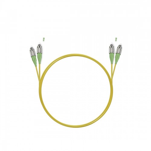 Патч Корд Оптоволоконный FC/APC-FC/APC SM 9/125 Duplex 2.0мм 1 м