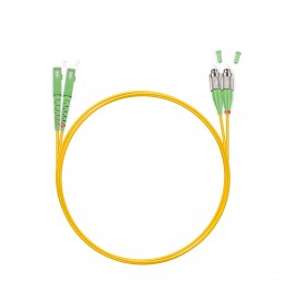 Патч Корд Оптоволоконный SC/APC-LC/APC SM 9/125 Duplex 2.0мм 1 м