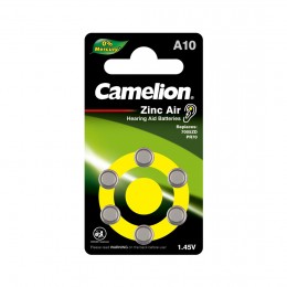 Батарейка CAMELION Zinc Air A10-BP6(0%Hg) 6 шт. в блистере