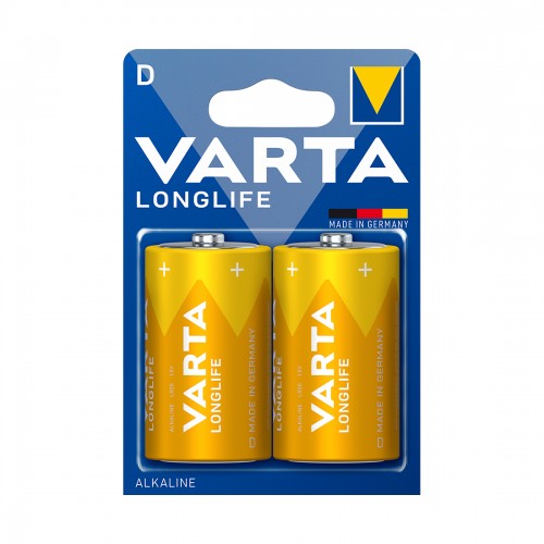 Батарейка VARTA Longlife Mono 1.5V - LR20/D 2 шт. в блистере