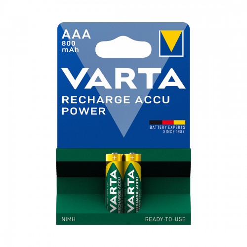 Аккумулятор VARTA R2U Micro 1.2V - HR03/AAA 800 мАч (2 шт)