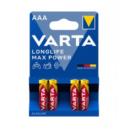 Батарейка VARTA Longlife Power Max Micro 1.5V - LR03/ AAA 4 шт в блистере