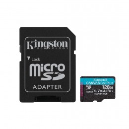 Карта памяти Kingston SDCG3/128GB A2 U3 V30 128GB + адаптер