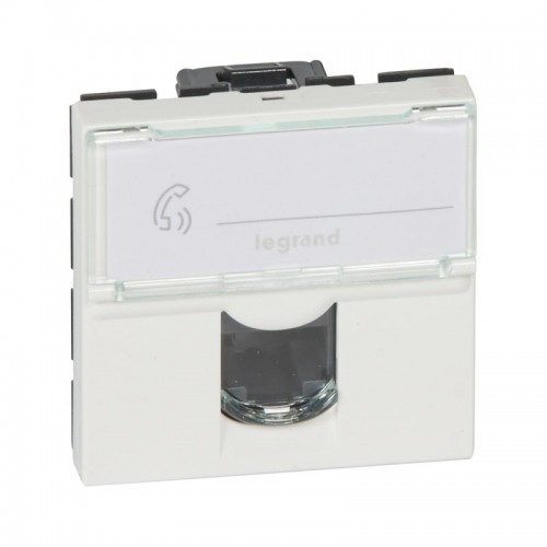 Розетка 1xRJ45 Cat.5 Legrand Mosaic 2 поста