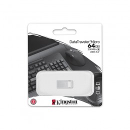USB-накопитель Kingston DTMC3G2/64GB 64GB Серебристый