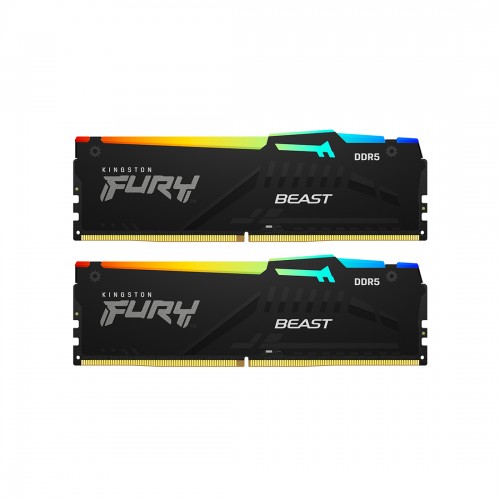 Комплект модулей памяти Kingston FURY Beast RGB KF556C40BBAK2-32 DDR5 32GB (Kit 2x16GB) 5600MHz