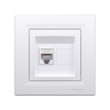 Розетка компьютерная SE EPH4700121 Asfora RJ45 кат. 6 в сборе белый