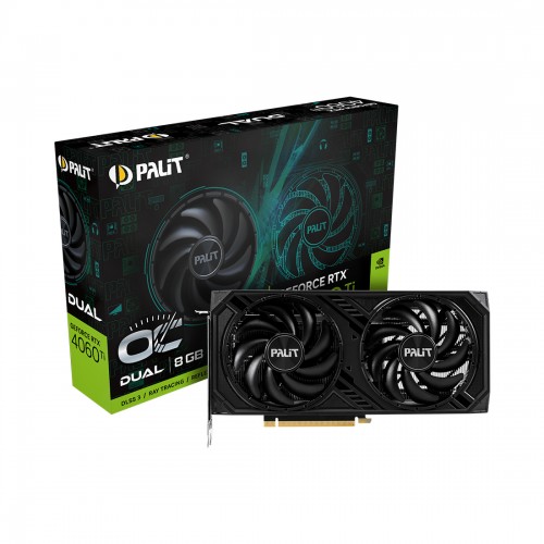 Видеокарта PALIT RTX4060Ti DUAL OC 8G (NE6406TT19P1-1060D)