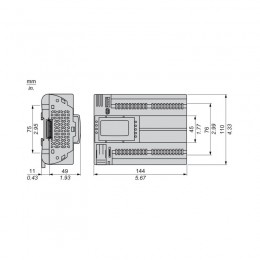 ПЛК М172 SE TM172PDG28R, M172 дисплей 28 I/O ETH 2 MODBUS