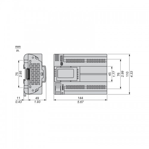 ПЛК М172 SE TM172PDG28R, M172 дисплей 28 I/O ETH 2 MODBUS