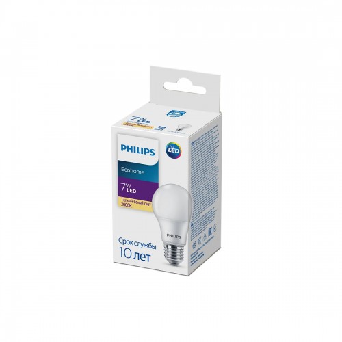 Лампа Philips Ecohome LED Bulb 7W 500lm E27 830 RCA