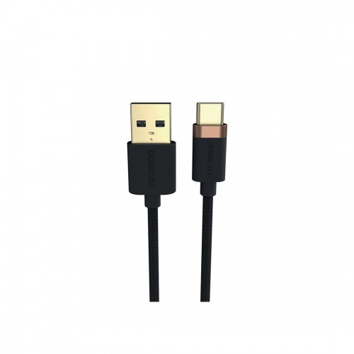 Интерфейсный кабель Duracell USB6061A USB-A to USB-C Черный