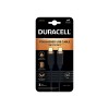 Интерфейсный кабель Duracell USB7030A USB-C to USB-C Черный