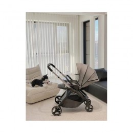 Детская коляска Qborn Kunpeng Two-way lightweight high landscape stroller Technology gray