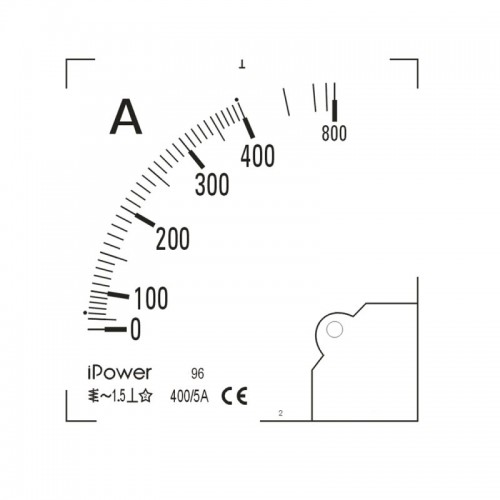 Шкала для амперметра iPower 400/5