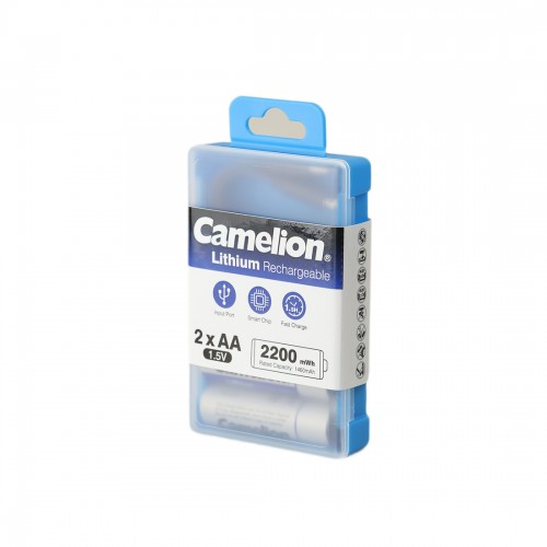 Аккумулятор CAMELION Lithium UB-AA2200-PBH2 2шт (перезаряжаемые от USB)