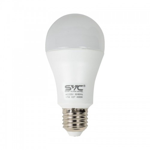 Лампа светодиодная SVC LED A60-17W-E27-4000K Нейтральный