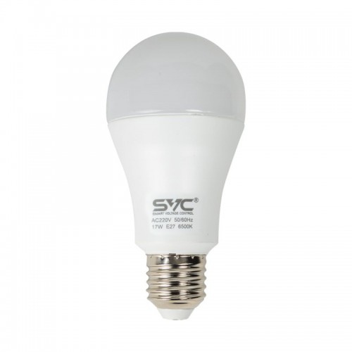Лампа светодиодная SVC LED A60-17W-E27-6500K Холодный