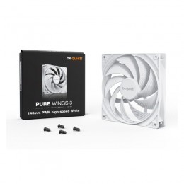 Вентилятор для компьютерного корпуса Bequiet! Pure Wings 3 140mm PWM high-speed White