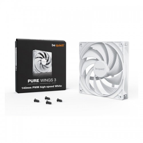 Вентилятор для компьютерного корпуса Bequiet! Pure Wings 3 140mm PWM high-speed White