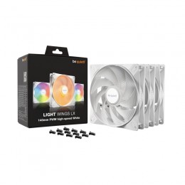 Вентилятор для компьютерного корпуса Bequiet! Light Wings LX 140mm PWM high-speed White Triple pack