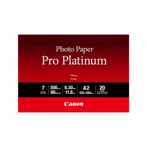 Глянцевая фотобумага Canon PT-101 Pro Platinum A2, 20 шт.