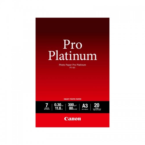 Глянцевая фотобумага Canon PT-101 Pro Platinum A3, 20 шт.