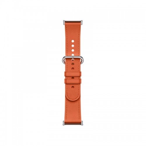 Кожаный сменный браслет Xiaomi Leather Quick Release Strap Coral orange