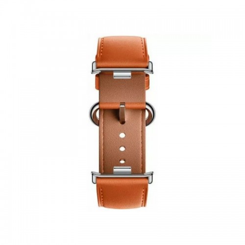 Кожаный сменный браслет Xiaomi Leather Quick Release Strap Coral orange