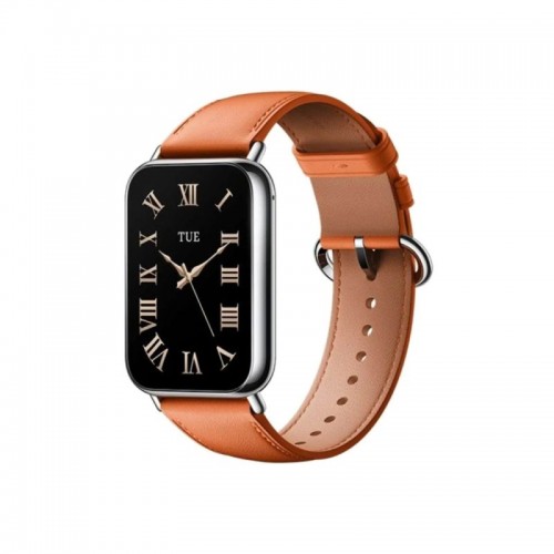 Кожаный сменный браслет Xiaomi Leather Quick Release Strap Coral orange
