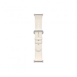Кожаный сменный браслет Xiaomi Leather Quick Release Strap Cream white
