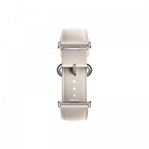 Кожаный сменный браслет Xiaomi Leather Quick Release Strap Cream white