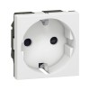 Розетка электрическая Legrand 077211 Mosaic 2к+З белая