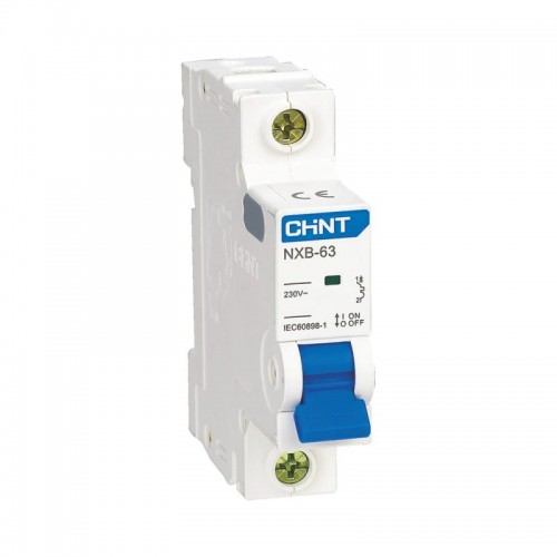 Автоматический выключатель CHINT NXB-63 1P 1A C 6kA
