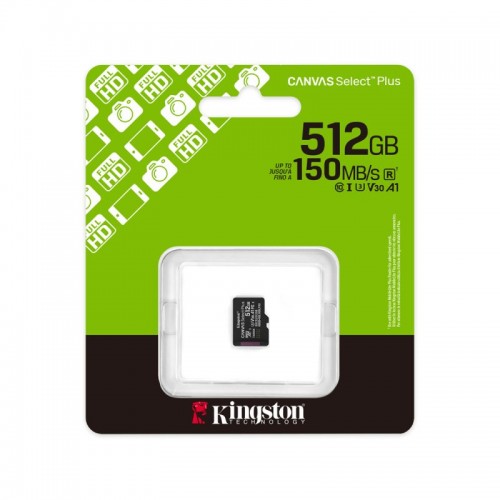 Карта памяти Kingston SDCS3/512GBSP Canvas Select Plus A1 U3 V30 512GB