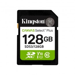 Карта памяти Kingston SDS3/128GB Canvas Select Plus C10 UHS-I U1 V10 128GB