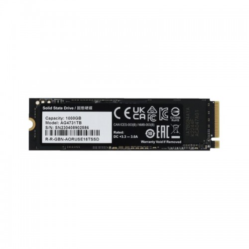 Твердотельный накопитель внутренний Gigabyte 7300 AORUS AG4731TB N 1TB M.2 2280 PCI-E 4.0x4 w/o heat