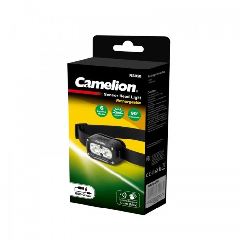 Перезаряжаемый налобный фонарь Camelion RS920-CBH