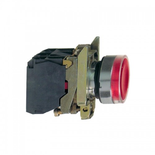 Кнопка SE XB4BW34G5 с возвр. с подсв. 22мм 48-120В