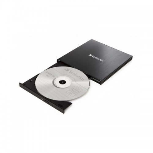 Внешний привод Verbatim CD/DVD 43886 Slim USB-C Чёрный