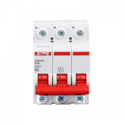 Автоматический выключатель Himel HDB3w 3Р 2А С 4,5кА