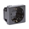 Розетка силовая серии Viva DKC 45205 2Р+Е со шторками черная