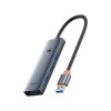 Концентратор Baseus UltraJoy Series 4-Port Space Grey (B0005280B811-10)
