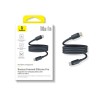 Интерфейсный кабель Baseus Foamed Silicone Pro Magnetic USB-C to USB-C 100W Black 1m (E0426D00)